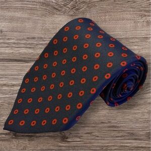 Vintage 50s 60s Wembley Necktie Mod Circle Polka Dot Print Tie